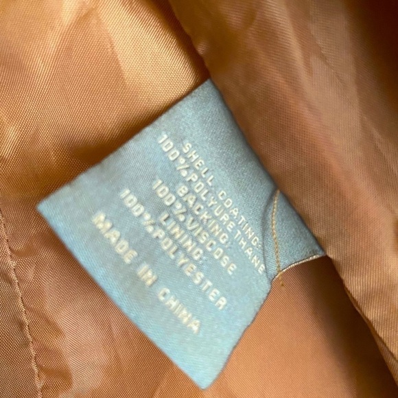 BAGATELLE Faux Leather Cropped Moto Jacket Size Small Caramel Brown X-Co… - Picture 7 of 9